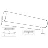 Подсветка для зеркал ODEON LIGHT TUBE 2028/2W