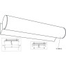 Подсветка для зеркал ODEON LIGHT TUBE 2028/4W
