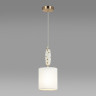Подвес ODEON LIGHT POLLEN MODERN ODL_EX24 43 E14 1*40W золотой/молочный/белый/металл/керамика/ткань