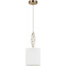 Подвес ODEON LIGHT POLLEN MODERN ODL_EX24 43 E14 1*40W золотой/молочный/белый/металл/керамика/ткань