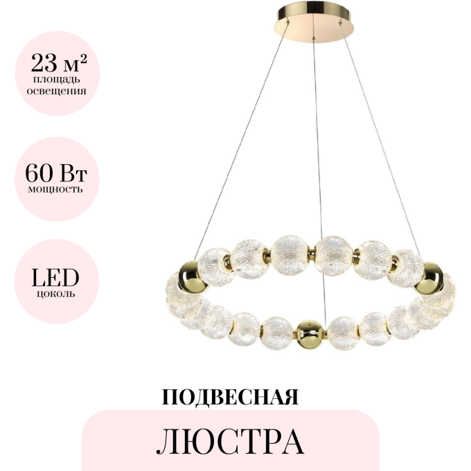Подвесная люстра ODEON LIGHT CRYSTAL 5008/60L
