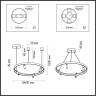 Подвесная люстра ODEON LIGHT HIGHTECH FONDA 4317/58L