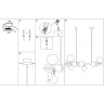 Подвесная люстра ODEON LIGHT MODERN TOVI 4818/10