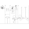 Подвесная люстра ODEON LIGHT MODERN TOVI 4818/7