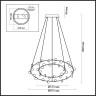 Подвесная светодиодная люстра ODEON LIGHT VERICA 4156/99L