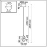 Подвесной светильник ODEON LIGHT GEMME 7112/4LC