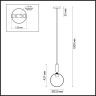 Подвесной светильник ODEON LIGHT PENDANT OKIA 4671/1
