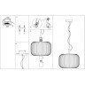 Подвесной светильник ODEON LIGHT PENDANT ROOFI 4754/1