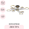 Потолочная люстра ODEON LIGHT MIDCENT DENZEL 4320/75CL
