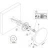 Уличный настенный светодиодный светильник ODEON LIGHT HIGHTECH ECLISSI 3634/9WL