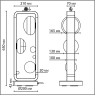 Уличный наземный светильник ODEON LIGHT LUMA 5434/3FB