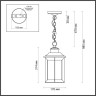 Уличный подвесной светильник ODEON LIGHT NATURE MAVRET 4961/1