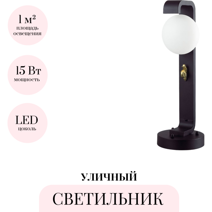 Уличный светильник ODEON LIGHT LUMA 5434/1F