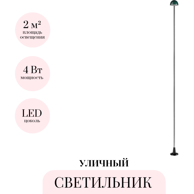 Уличный светильник ODEON LIGHT NATURE VERDE 7122/4GLB