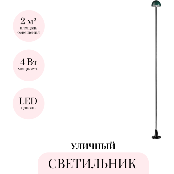 Уличный светильник ODEON LIGHT VERDE NATURE 7122/4GLA
