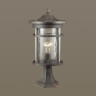Уличный светильник ODEON LIGHT VIRTA NATURE ODL18 710 IP44 E27 60W 220V на столб коричневый/патина