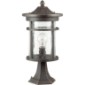Уличный светильник ODEON LIGHT VIRTA NATURE ODL18 710 IP44 E27 60W 220V на столб коричневый/патина