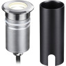 Встраиваемый грунтовый светильник ODEON LIGHT NATURE INGRO IP67 LED 3W 4000K 12V/24V черный/металл