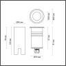 Встраиваемый грунтовый светильник ODEON LIGHT NATURE INGRO IP67 LED 3W 4000K 12V/24V черный/металл